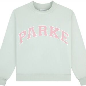 PARKE Mint Sweatshirt with Pink Logo